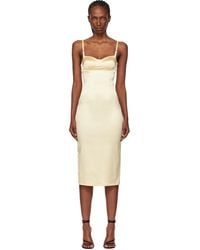 Mugler - Lingerie Midi Dress - Lyst