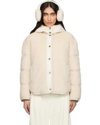 Moncler - Ciboulette Braided Trim Teddy Hooded Down Jacket - Lyst
