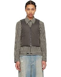 Our Legacy - Brown Quilt Liner Vest - Lyst