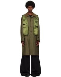 ANDERSSON BELL - カーキ レイヤード インサイドアウト コート - Lyst