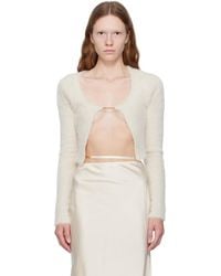Jacquemus - Off-white Le Papier 'la Maille Neve Manches Longues' Cardigan - Lyst