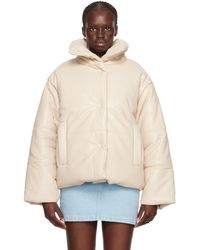Nanushka - Off-white Hide Vegan Leather Jacket - Lyst