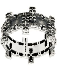 Emanuele Bicocchi - Notre-Dame Cross Double Band Ring - Lyst