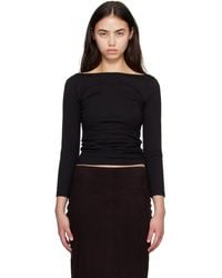St. Agni - Soft Jersey Ballerina Long Sleeve T-Shirt - Lyst