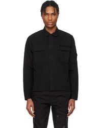 C.P. Company - Organic Gabardine Utility Lens Shirt - Lyst