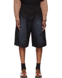 we11done - Washed Bermuda Cargo Shorts - Lyst