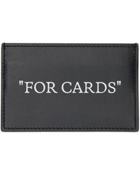 Off-White c/o Virgil Abloh - Black Quote Bookish Card Holder - Lyst