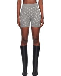 Marine Serre - Moon Jacquard Knit Shorts - Lyst