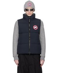 Canada Goose - Navy Lawrence Down Vest - Lyst