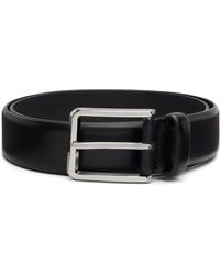 BOSS - Buffed Leather Belt - Lyst