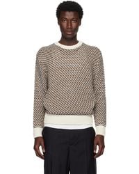 BOSS - Cotton Rich Knitted Structure Sweater - Lyst