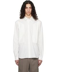 Rick Owens - Off- Temple Fogpocket Outer Shirt - Lyst