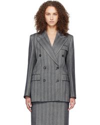 Ferragamo - Oversized Double Breasted Blazer - Lyst
