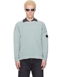 C.P. Company - Cotton Chenille Crewneck Lens Sweater - Lyst