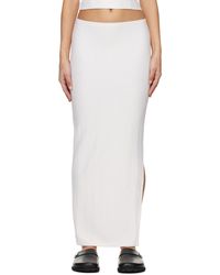 A.P.C. - . Off-white Salome Maxi Skirt - Lyst