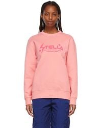 Stella McCartney - Pink Logo Sweatshirt - Lyst