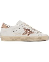 Golden Goose - Off-white & Pink Super-star Sneakers - Lyst