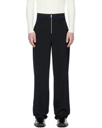 Dion Lee - Ssense Exclusive Black Rib Suspend Trousers - Lyst