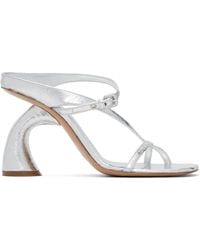 Dries Van Noten - Strappy Sculptural Heeled Sandals - Lyst