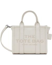 Marc Jacobs - オフホワイト The Leather Mini Tote Bag トートバッグ - Lyst