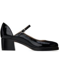 A.P.C. - Chaussures de style charles ix à talon bottier jade noires - Lyst