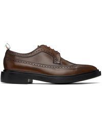 Thom Browne - Thom e chaussures oxford de style brogue brunes à embout prolongé - Lyst