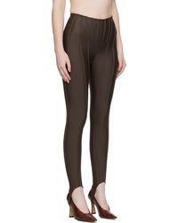 Legging Mugler Spiral Illusion Noir Et Bleu Clair – Taille 40, Neuf Avec étiquettes