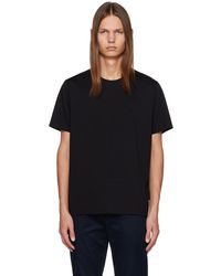 Vince - T-shirt noir à col ras du cou - Lyst