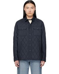 RRL - Quilted Overshirt - Lyst