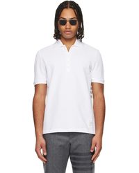 Thom Browne - Classic Pique 4-Bar Polo - Lyst