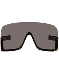 Gucci - Black Shield Sunglasses - Lyst
