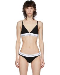 calvin klein triangle bralette set