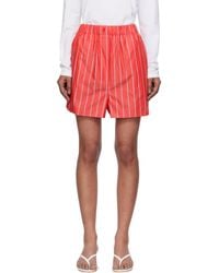 Frankie Shop - Lui Striped Cotton Boxer Shorts - Lyst