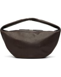 BY FAR - Taupe Maxi Cush Washed Leather Shoulder Bag - Lyst