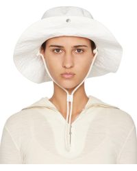 Jil Sander - Off-white Button Bucket Hat - Lyst