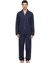 Paul Smith - 'Artist Stripe' Trim Cotton Pyjama Set - Lyst