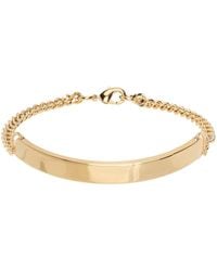 A.P.C. - . Gold Darwin Bracelet - Lyst