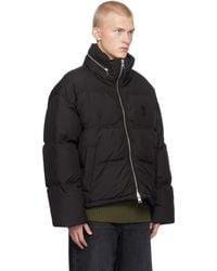 メンズ Acne Studios クリンクル ダウンジャケット ブラック | Lyst