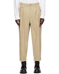 Beams Plus - 2 Pleats Twill Trousers - Lyst