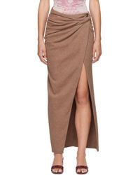 DIESEL - De-Dasli-Fsj1 Denim Midi Skirt - Lyst