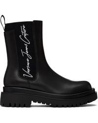 Versace - Black Bonded Chelsea Boots - Lyst