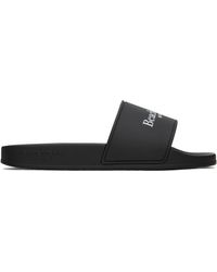 Givenchy - Sandales noires à logo et texte imprimés - Lyst