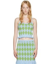 Pushbutton - Argyle Tank Top - Lyst