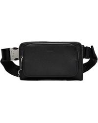 BOSS - Italian Leather Crossbody Belt Bag - Lyst