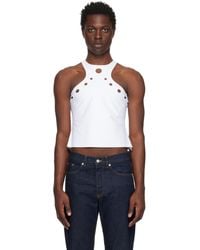 Jean Paul Gaultier - White Perforated Tank Top - Lyst