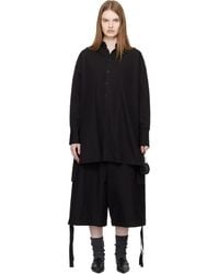 Yohji Yamamoto - Broad Button Detail Shirt - Lyst