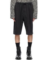 Acne Studios - Black Embroidered Shorts - Lyst