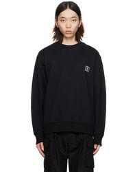 WOOYOUNGMI - Black Printed Sweatshirt - Lyst