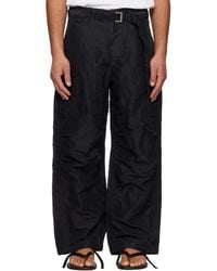 Sacai - Treated Nylon Twill Cargo Pants - Lyst