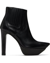 R13 - Pointy Toe Platform Heeled Ankle Boots - Lyst
